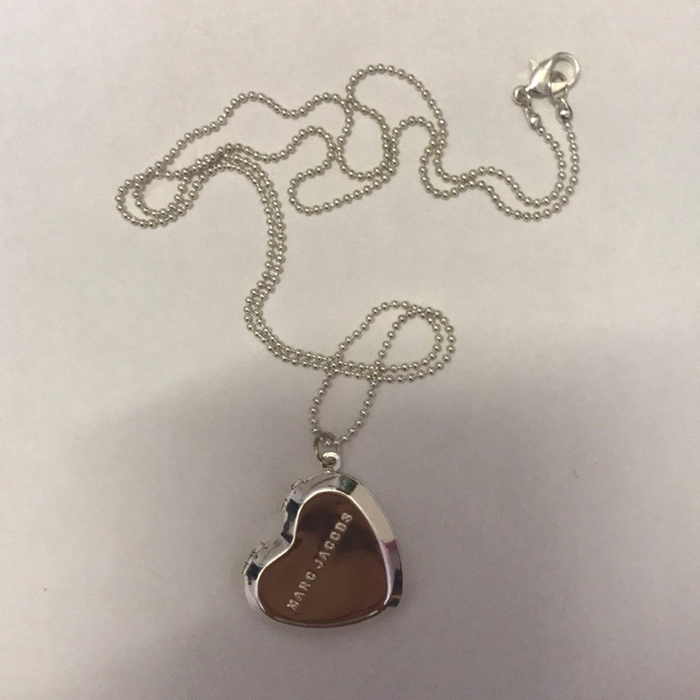 Marc Jacobs Heart Locket Necklace in Silver